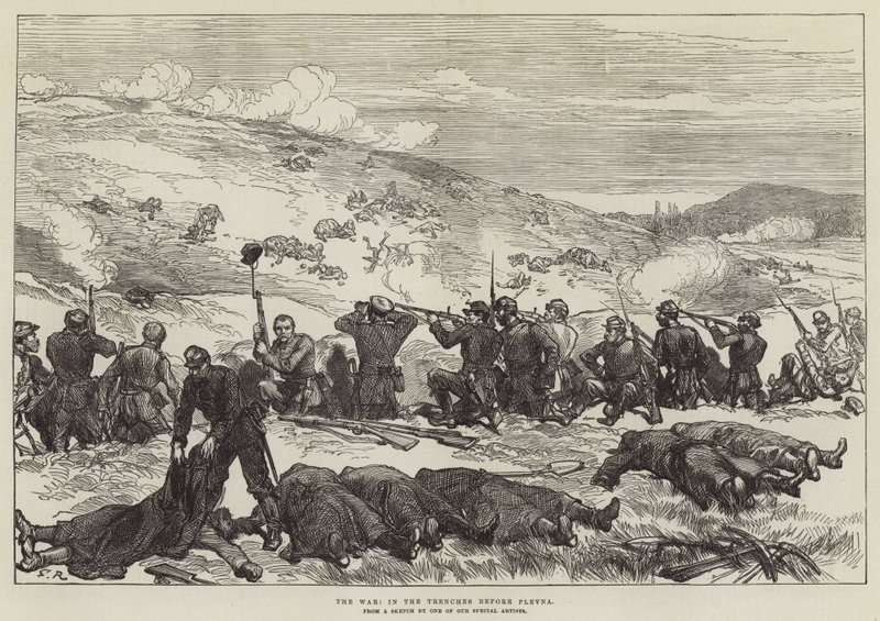 A guerra, nas trincheiras antes de Plevna de Sir John Charles Robinson