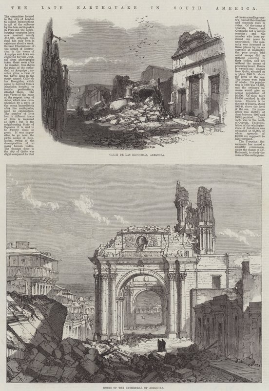 O terremoto tardio na América do Sul de Sir John Charles Robinson