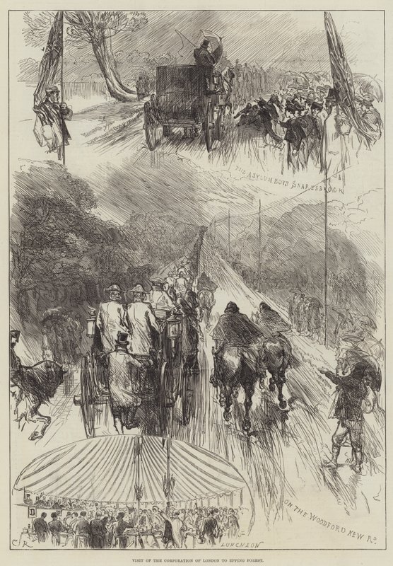 Visita da Corporação de Londres à Floresta de Epping de Sir John Charles Robinson