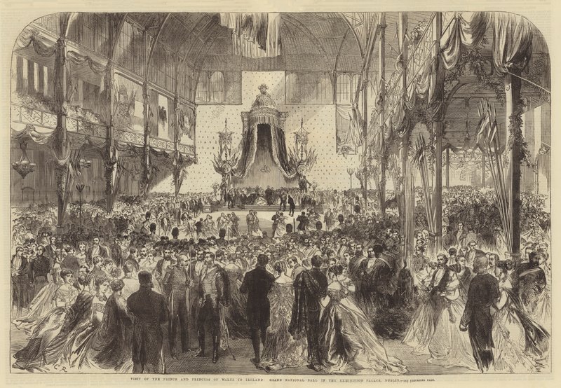 Visita do Príncipe e Princesa de Gales à Irlanda, Grand National Ball no Palácio de Exposições, Dublin de Sir John Charles Robinson