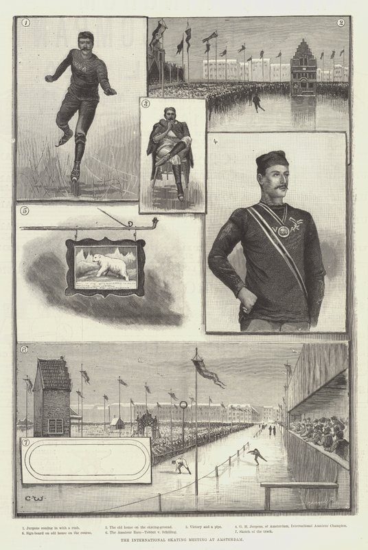 O Encontro Internacional de Patinação em Amsterdã de Charles Whymper