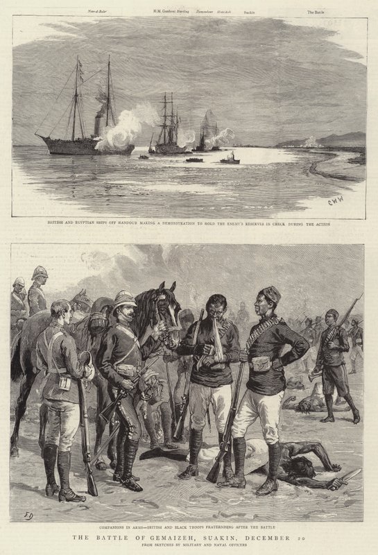 A Batalha de Gemaizeh, Suakin, 20 de dezembro de Charles William Wyllie
