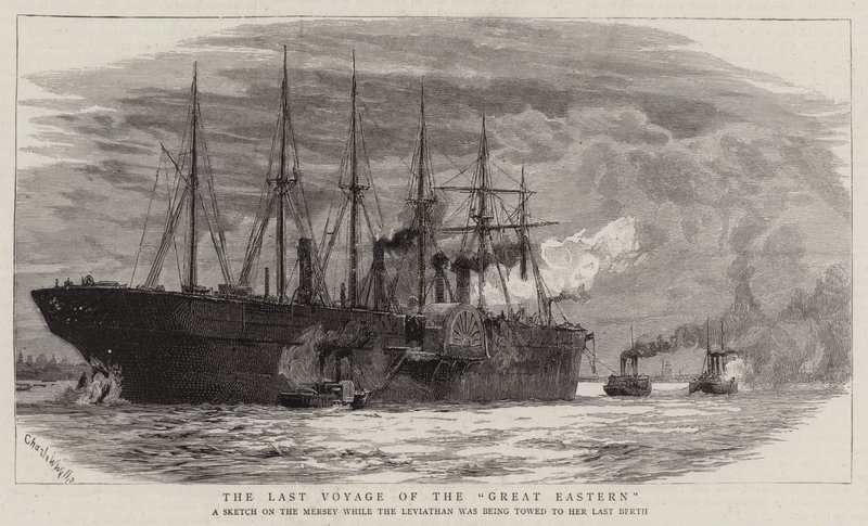 A última viagem do Great Eastern de Charles William Wyllie