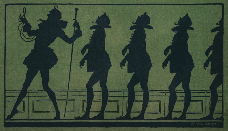 Décima segunda noite: Malvolio (cor litho) de Charles A. Buchel