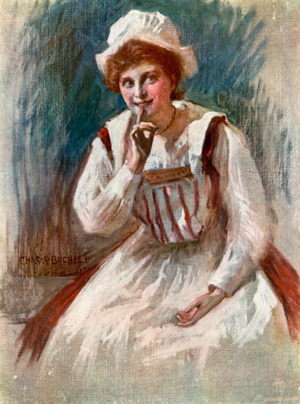 Décima segunda noite: Maria, Miss Zeffie Tilbury (cor litho) de Charles A. Buchel