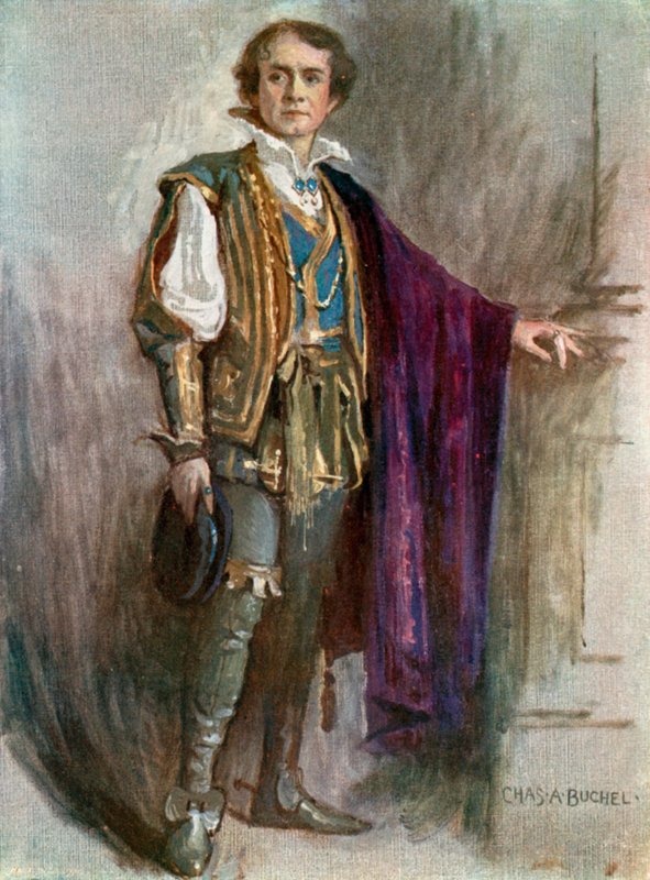 Décima segunda noite: Orsino, Sr. Robert Taber (cor litho) de Charles A. Buchel