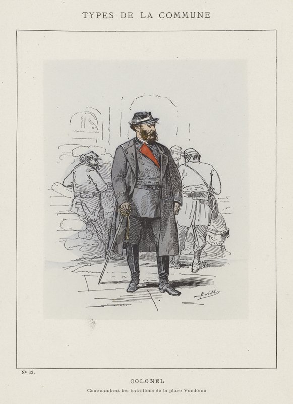 Coronel, Comandante Batalhões do lugar Vendome de Charles Albert d Arnoux Bertall