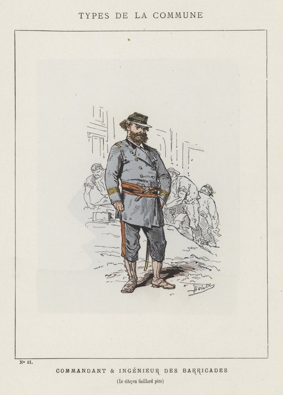 Comandante e Ingenieur das Barricadas, Cidadão Gaillard Pere de Charles Albert d Arnoux Bertall