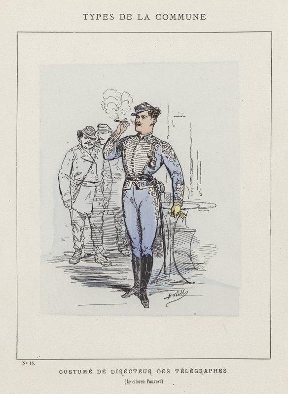 Diretor de figurino do Telegraphs, Citizen Pauvert de Charles Albert d Arnoux Bertall
