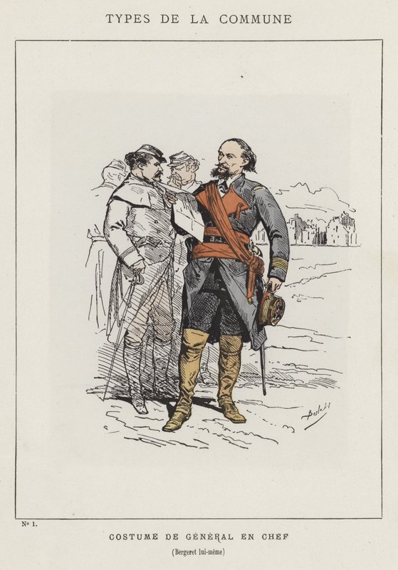 Traje do general em chefe, o próprio Bergeret de Charles Albert d Arnoux Bertall