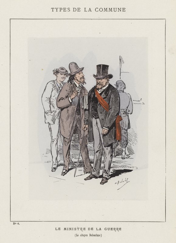 O Ministro da Guerra, Cidadão Delescluze de Charles Albert d Arnoux Bertall