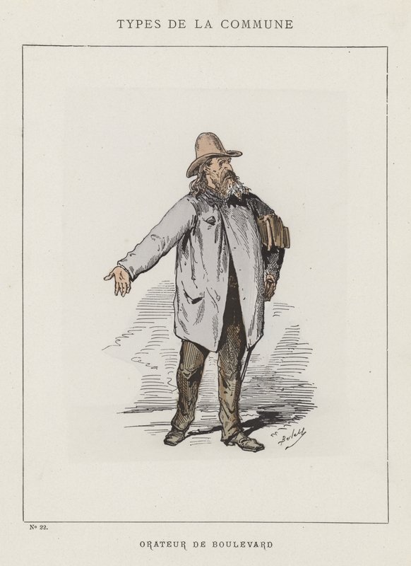 Orador do bulevar de Charles Albert d Arnoux Bertall