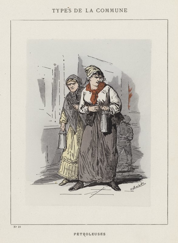 Pétroleuses de Charles Albert d Arnoux Bertall