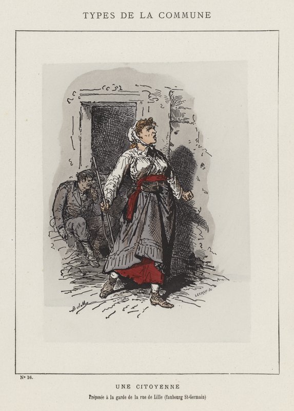 Um cidadão, Preposed à guarda da rua de Lille, Faubourg St-Germain de Charles Albert d Arnoux Bertall