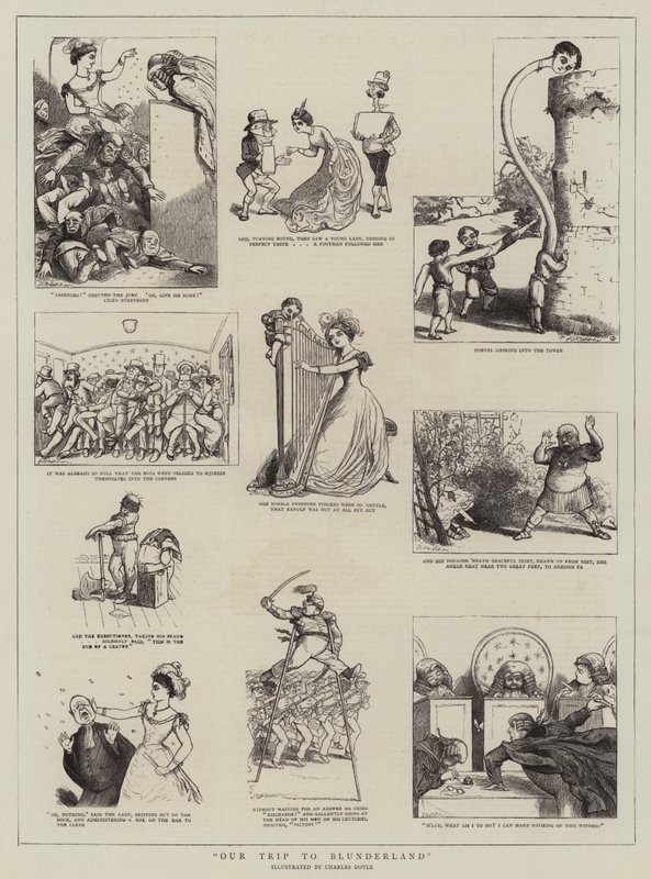 Nossa viagem a Blunderland de Charles Altamont Doyle