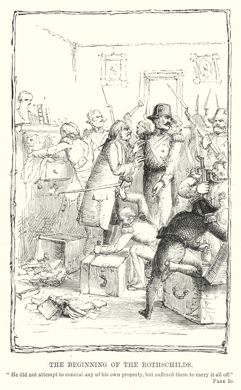 O início dos Rothschilds (gravura) de Charles Altamont Doyle
