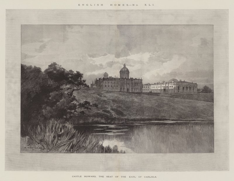 Castelo Howard, o assento do conde de Carlisle de Charles Auguste Loye