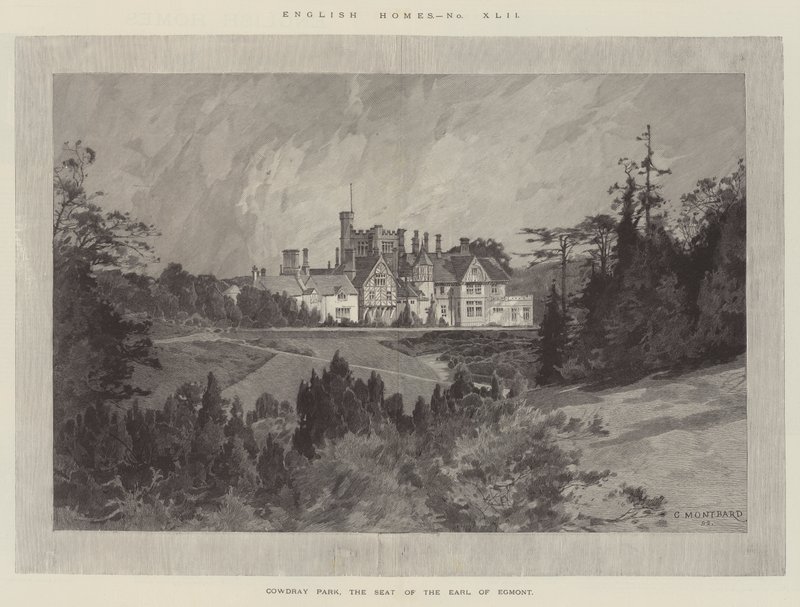 Cowdray Park, o assento do conde de Egmont de Charles Auguste Loye