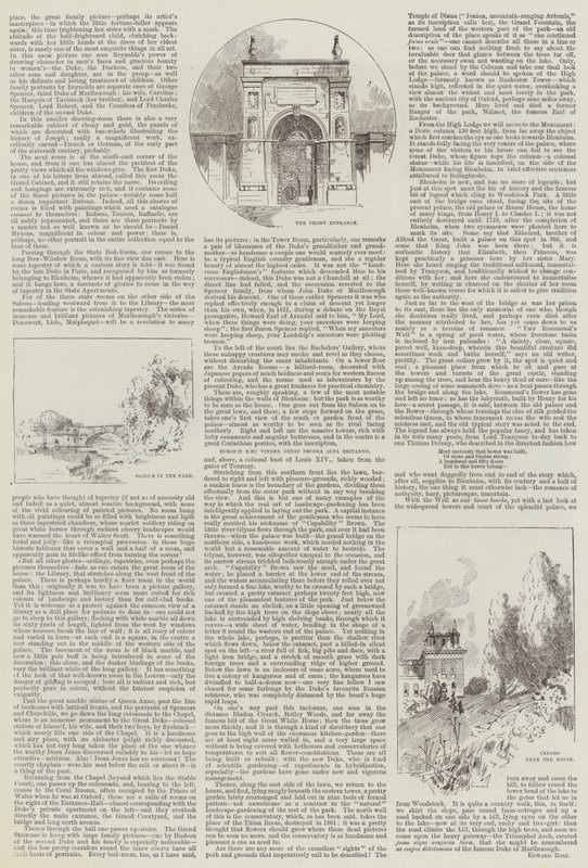 English Home, Blenheim de Charles Auguste Loye