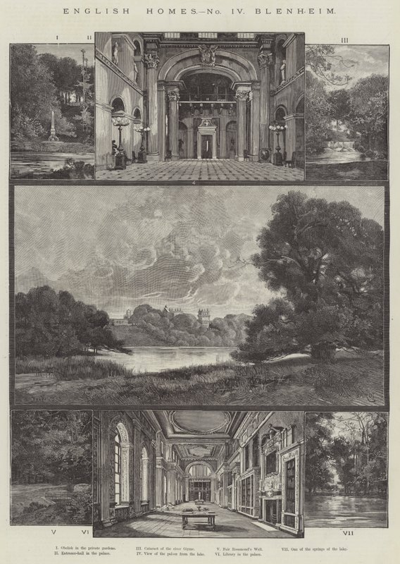 English Home, Blenheim de Charles Auguste Loye
