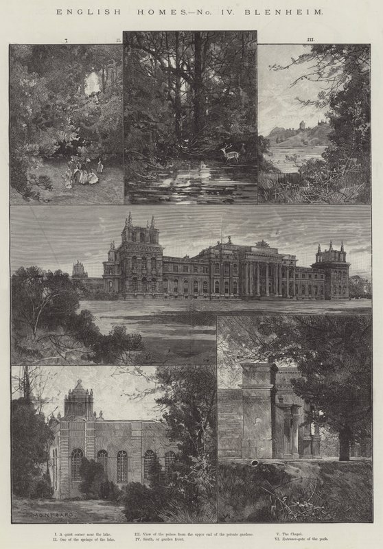 English Home, Blenheim de Charles Auguste Loye