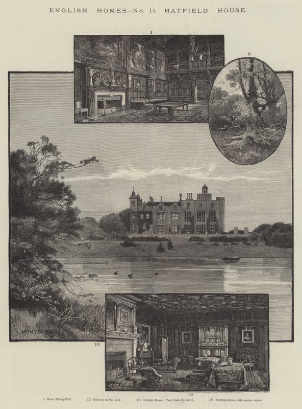 Casas inglesas, casa de Hatfield de Charles Auguste Loye
