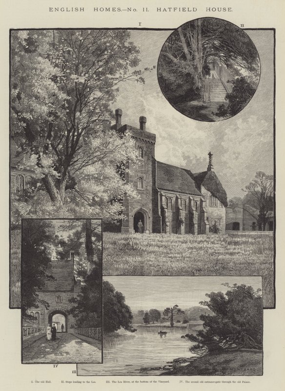Casas inglesas, casa de Hatfield de Charles Auguste Loye