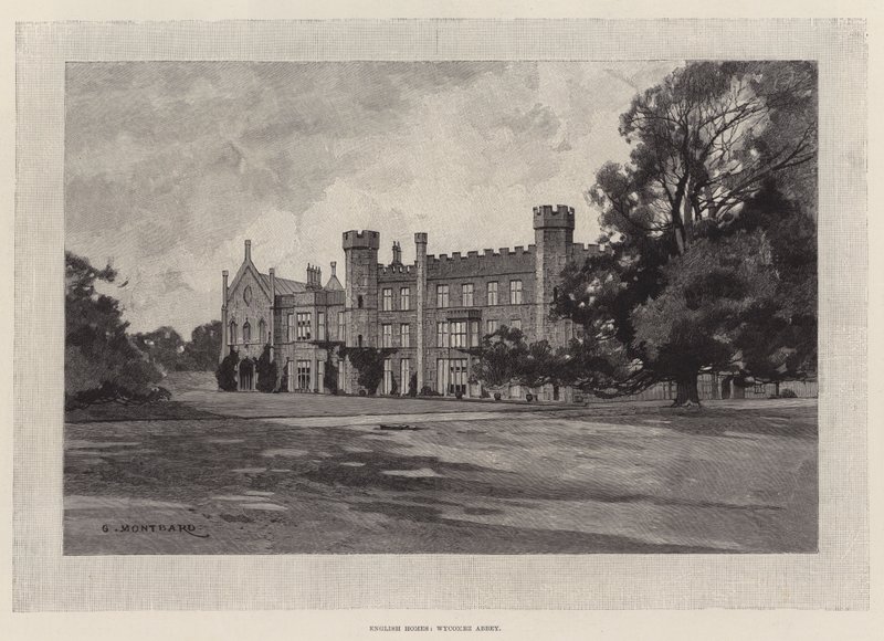 Casas inglesas, abadia de Wycombe de Charles Auguste Loye