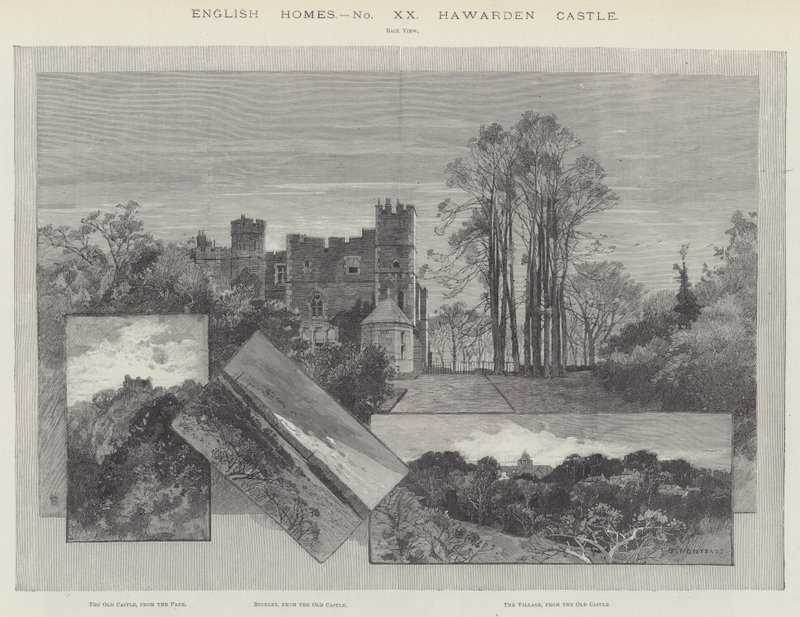 Castelo de Hawarden de Charles Auguste Loye