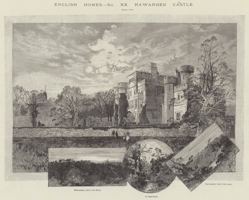 Castelo de Hawarden de Charles Auguste Loye