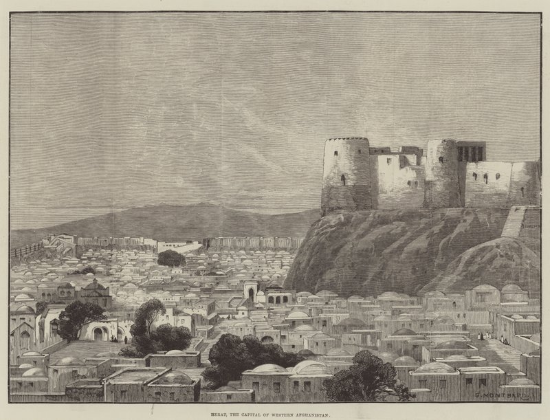 Herat, a capital do Afeganistão ocidental de Charles Auguste Loye