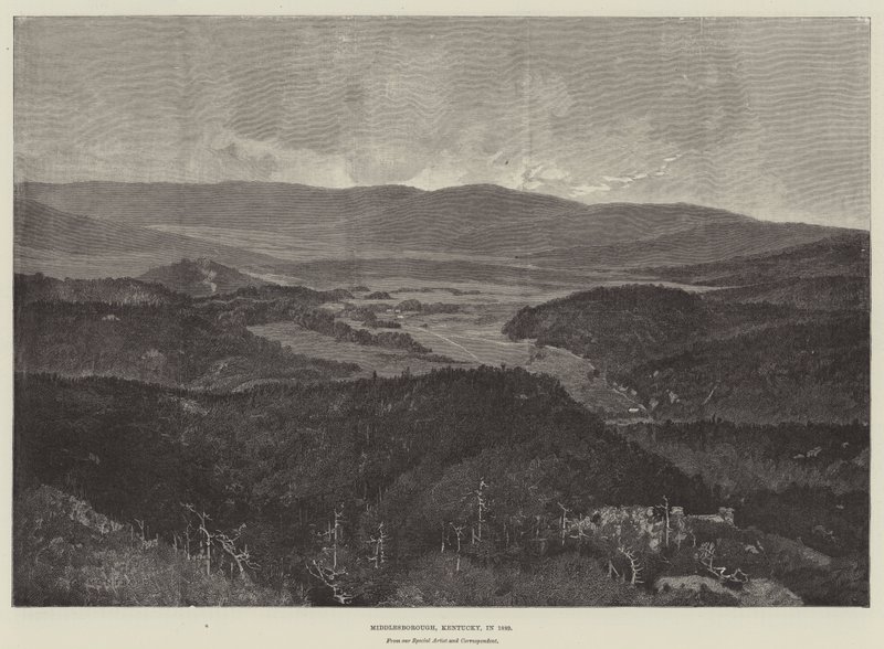Middlesborough, Kentucky, em 1889 de Charles Auguste Loye