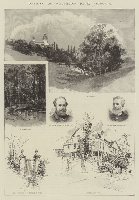 Abertura do Waterlow Park, Highgate de Charles Auguste Loye