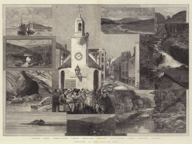 Esboços na Ilha de Man de Charles Auguste Loye