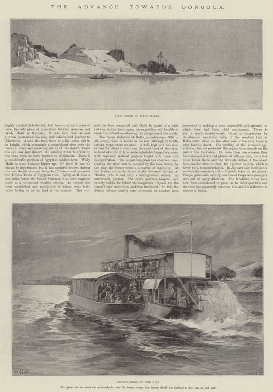 O avanço em direção a Dongola de Charles Auguste Loye