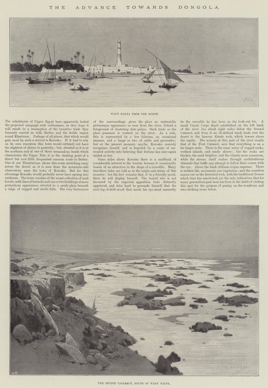 O avanço em direção a Dongola de Charles Auguste Loye