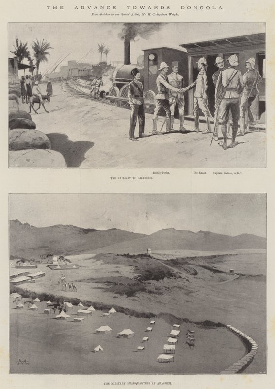 O avanço em direção a Dongola de Charles Auguste Loye