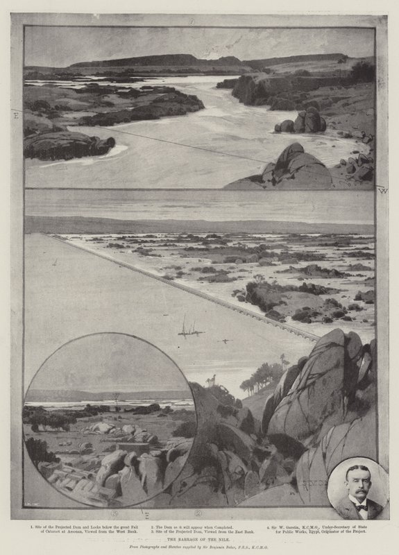 A Barragem do Nilo de Charles Auguste Loye