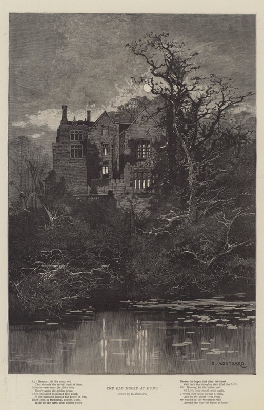 A velha casa em casa de Charles Auguste Loye