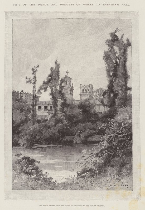 Visita do Príncipe e Princesa de Gales ao Trentham Hall de Charles Auguste Loye
