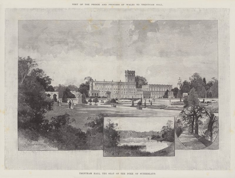 Visita do Príncipe e Princesa de Gales ao Trentham Hall de Charles Auguste Loye