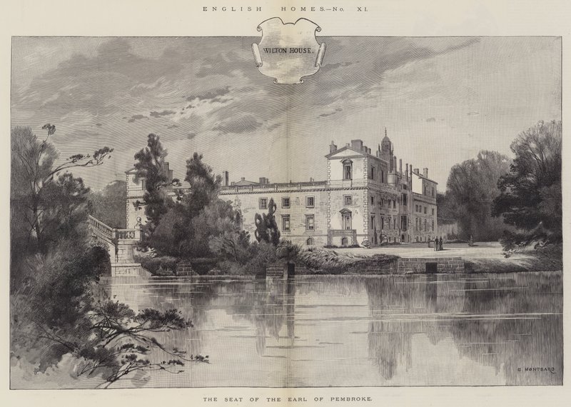Wilton House, o assento do conde de Pembroke de Charles Auguste Loye