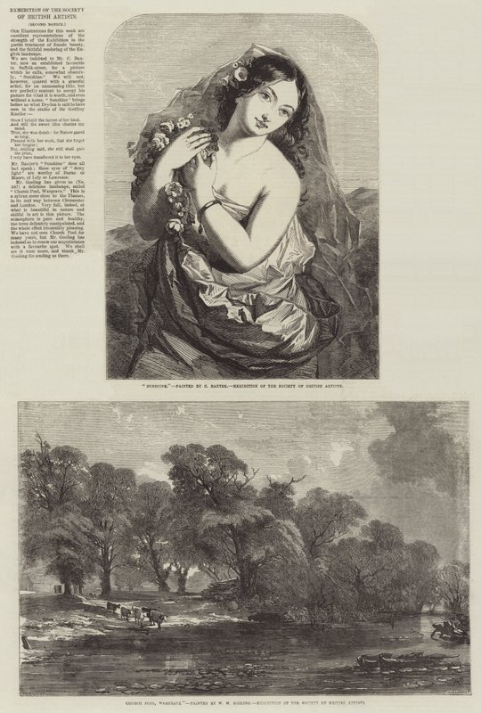 Exposição da Sociedade de Artistas Britânicos de Charles Baxter