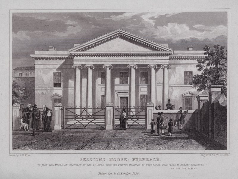 Sessions House, Kirkdale (gravura) de Charles Claude Pyne