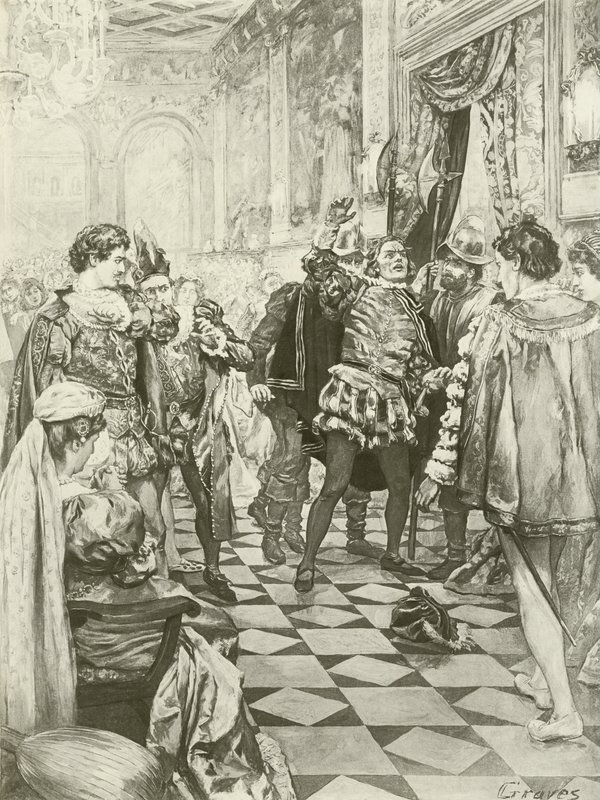 Rigoletto, ato eu cena i (gravura) de Charles D. Graves