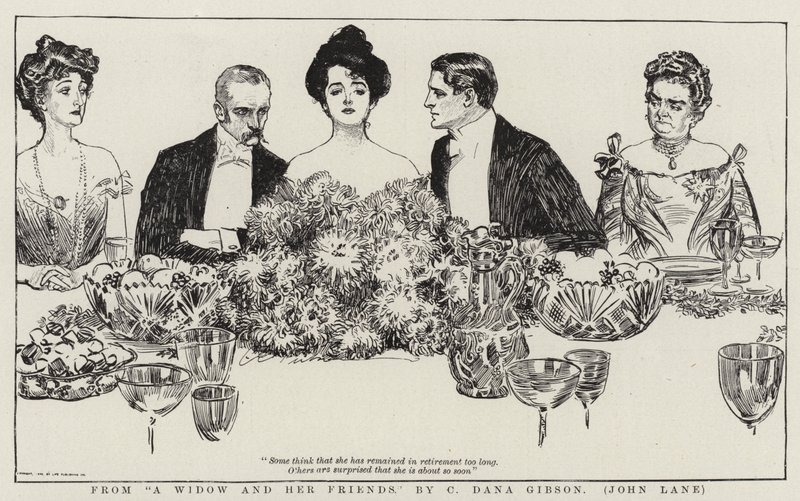 De uma viúva e seus amigos de Charles Dana Gibson