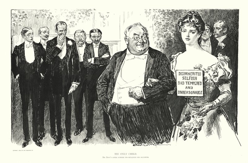 O seu único filho (litografia) de Charles Dana Gibson