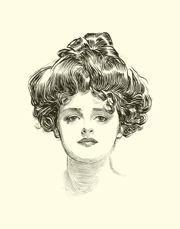 Ilustração para a escada social de Charles Dana Gibson
