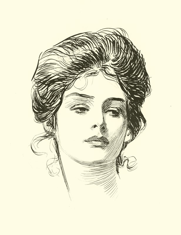 Ilustração para a escada social de Charles Dana Gibson