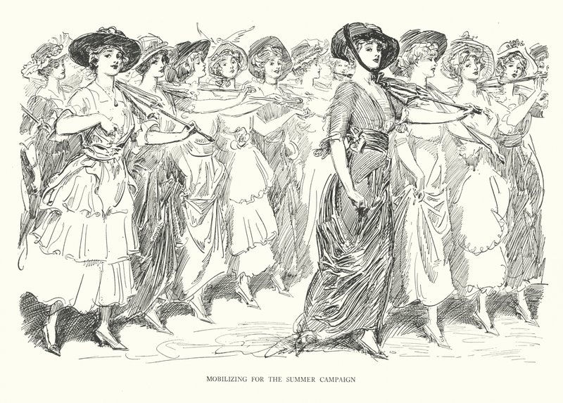 Mobilização para a Campanha de verão (litografia) de Charles Dana Gibson